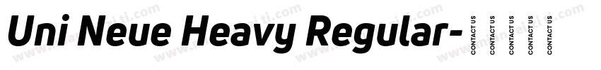 Uni Neue Heavy Regular字体转换